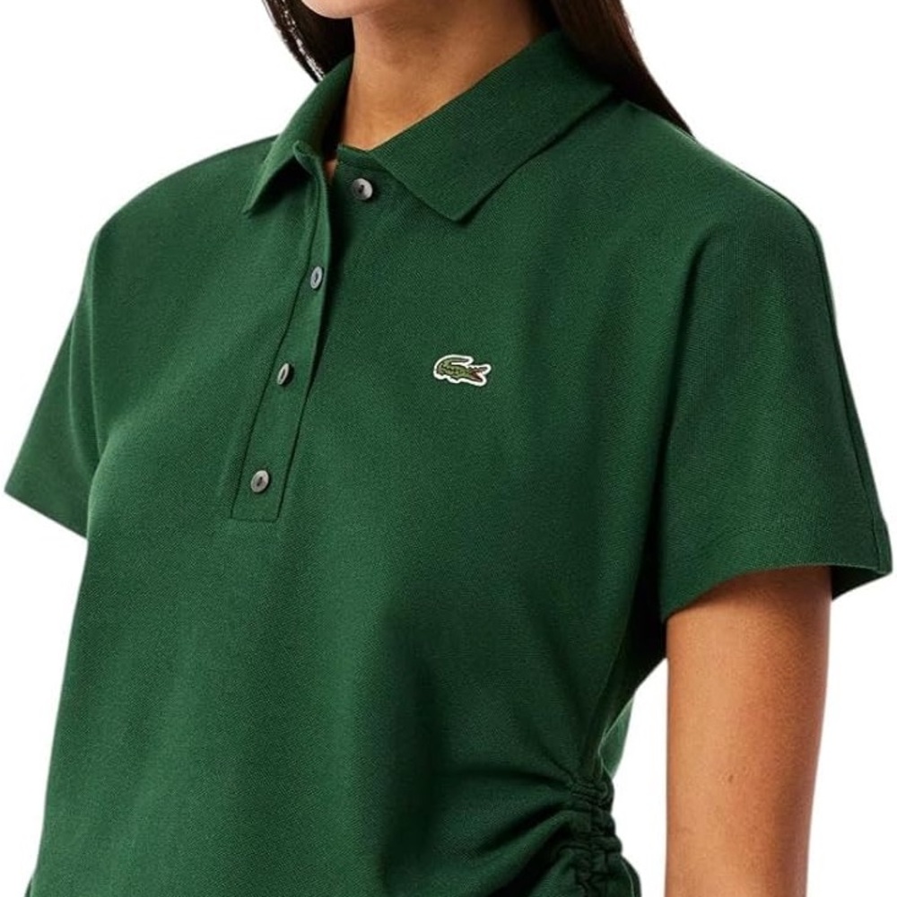 Lacoste Slim-fit Adjustable Pique Women's Green Polo Shirt